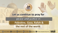 Let us continue to pray for peace and justice in Palestine, Gaza, Rafah and the rest of the world